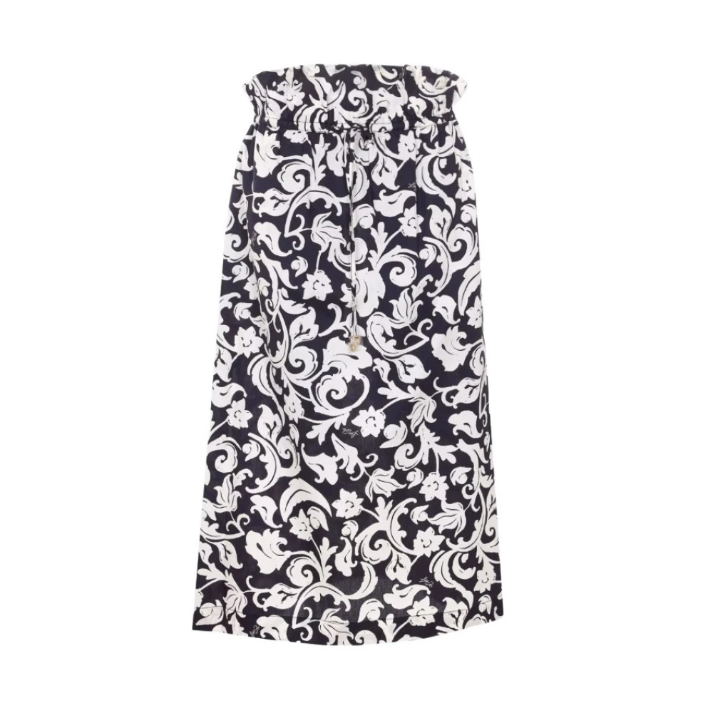 Liu Jo Damen Multicolor - Bedruckter Baumwollrock - Skirts - Mehrfarbig - Xl