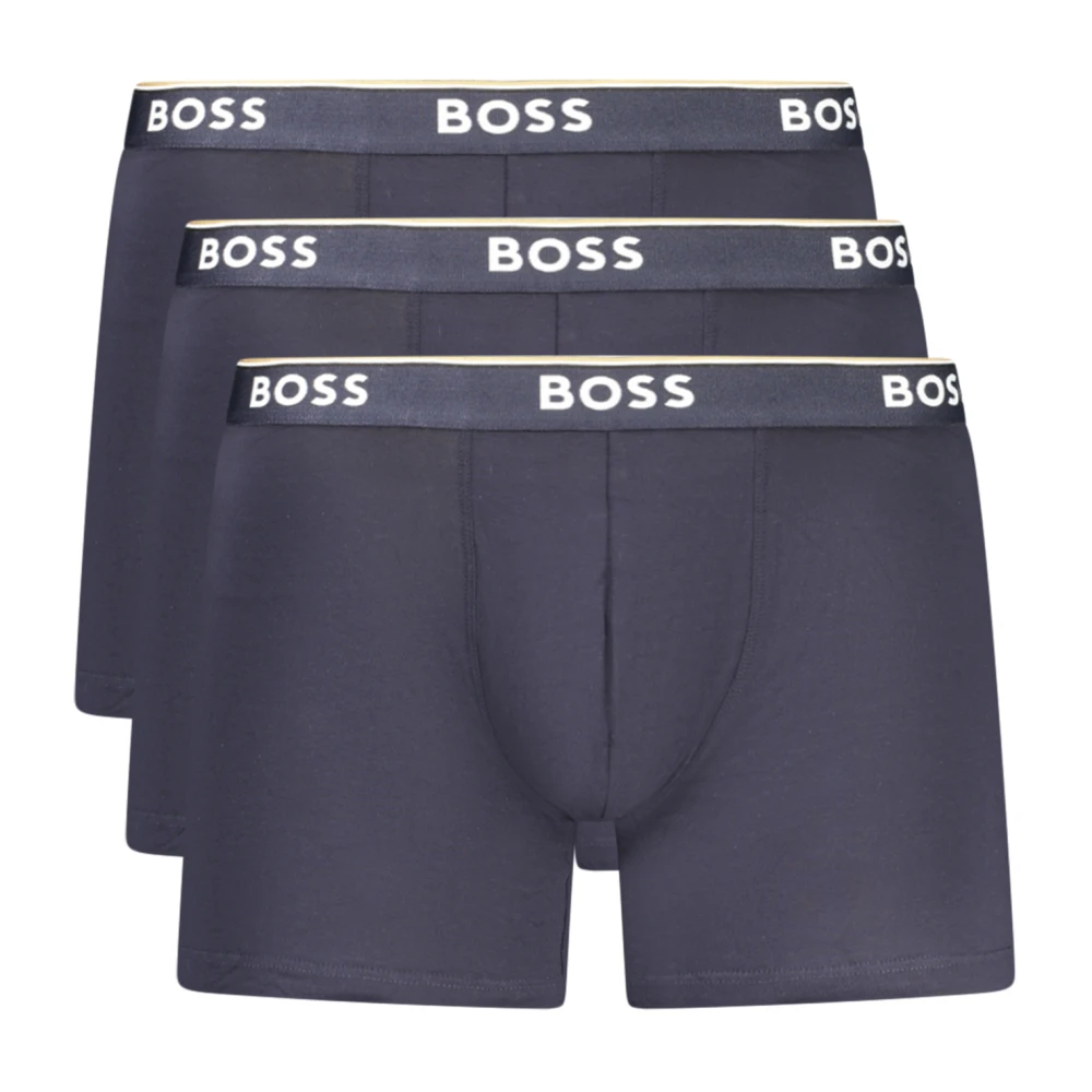 Hugo Herren Blau - Boxershorts 3Er-Pack - Underwear - M