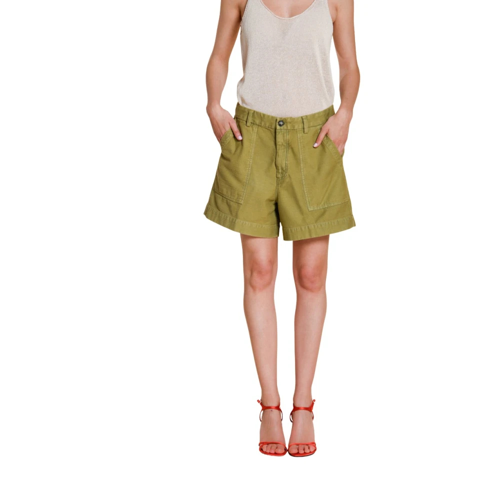 Mason's Damen Grün - Dallas Cargo Bermuda - Shorts - Xl