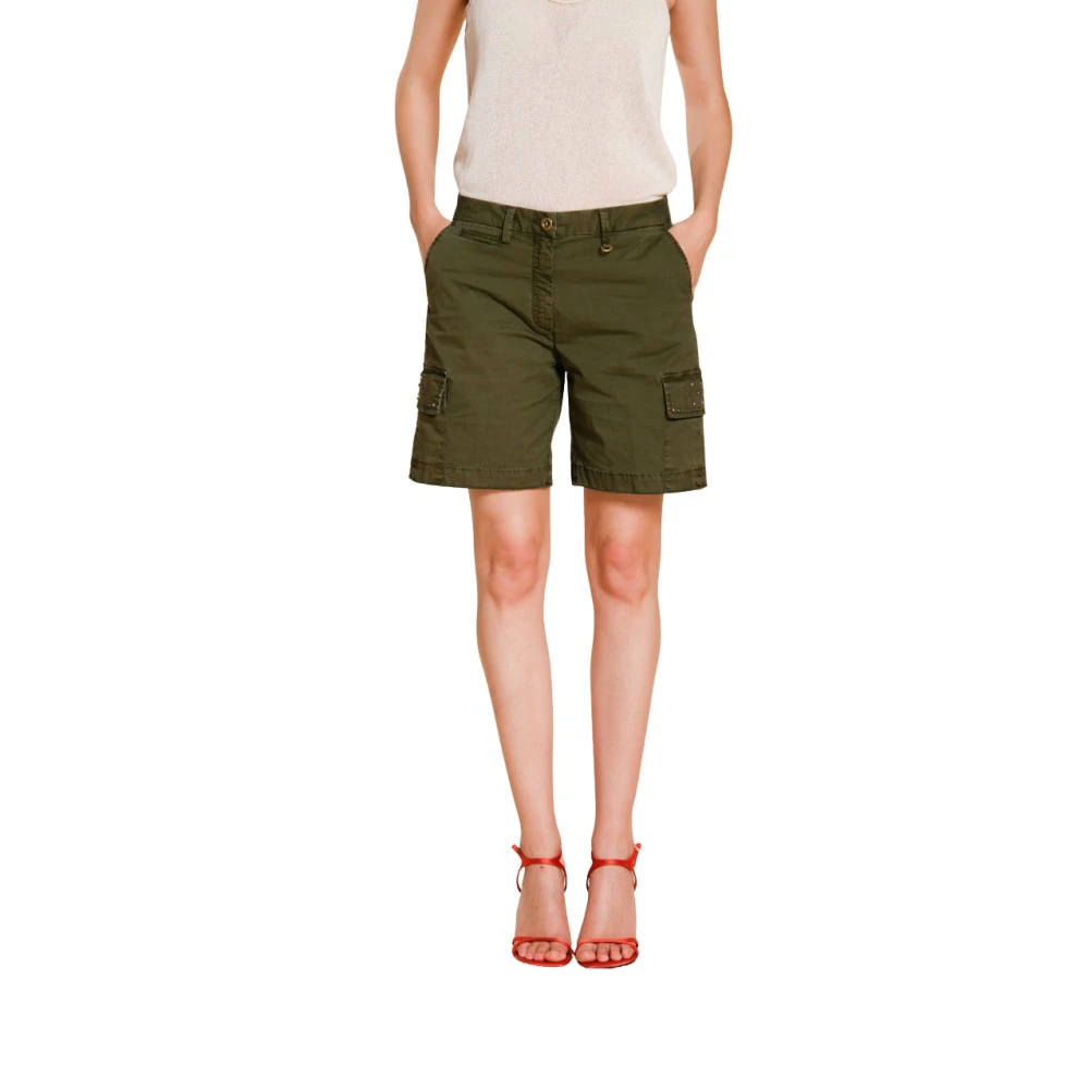 Mason's Damen Grün - Chile Cargo Bermuda - Shorts - Xl