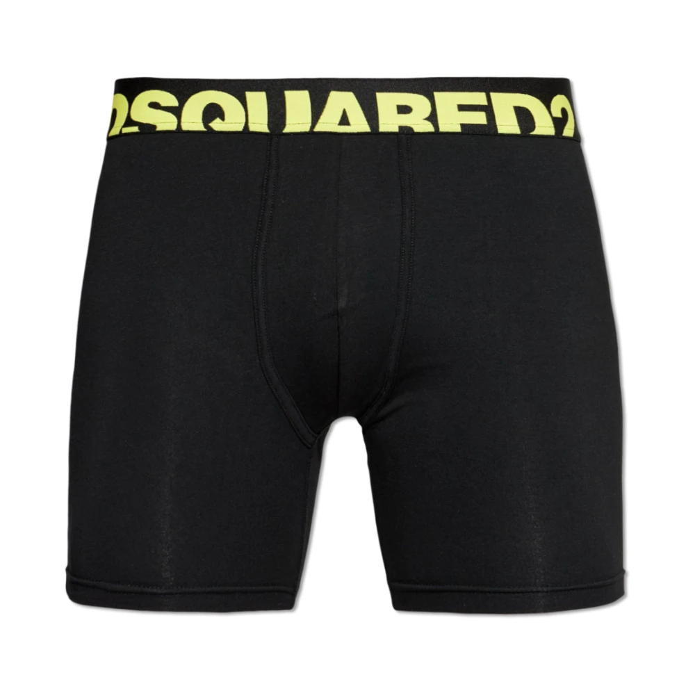 Dsquared2 Herren Schwarz - Cotton Boxers With Logo - Underwear - K - S