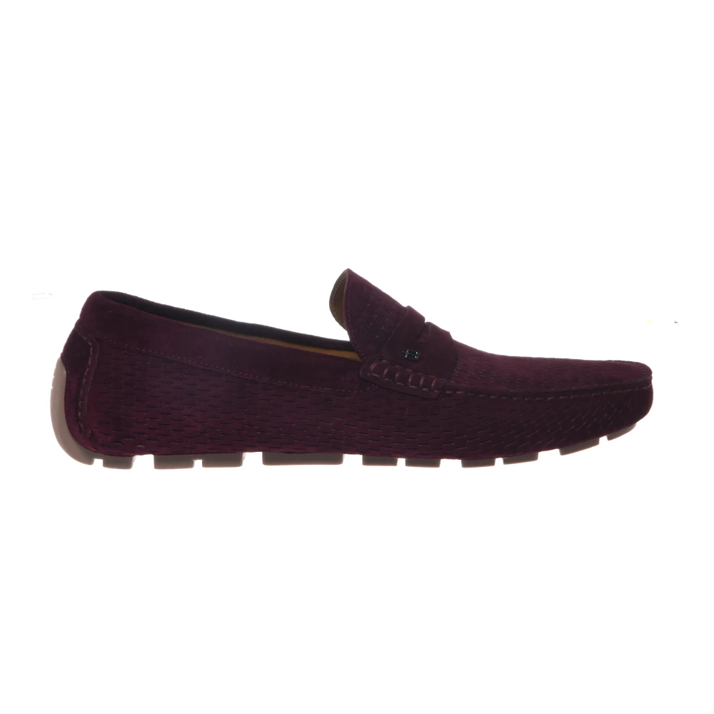 Baldinini Herren Braun - Perforated Suede Loafer - Shoes - 44 Eu