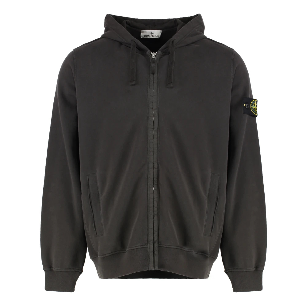 Stone Island - Kapuzenpullover Mit Durchgehendem Reißverschluss - Sweatshirts & Hoodies - Herren - Grau - M - Bild 5