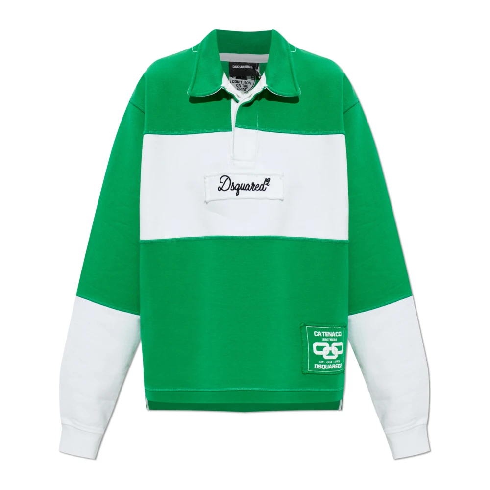 Dsquared2 Damen Grün - Logo Polo Shirt - Tops - S