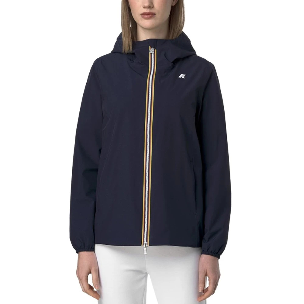 K-Way Damen Blau - Marguerite Stretch Poly Jersey - Jackets - S