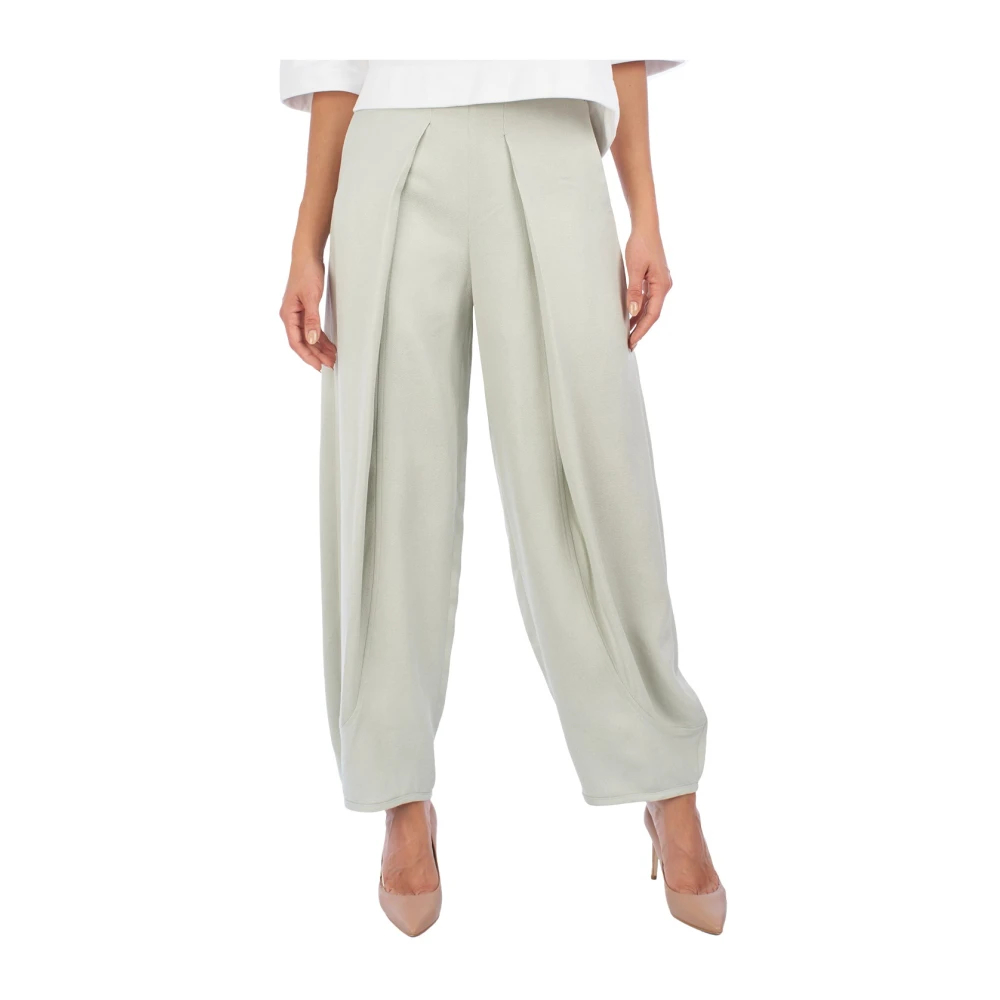 Emporio Armani Damen Grau - Tapered Hosen - Trousers - 3XL