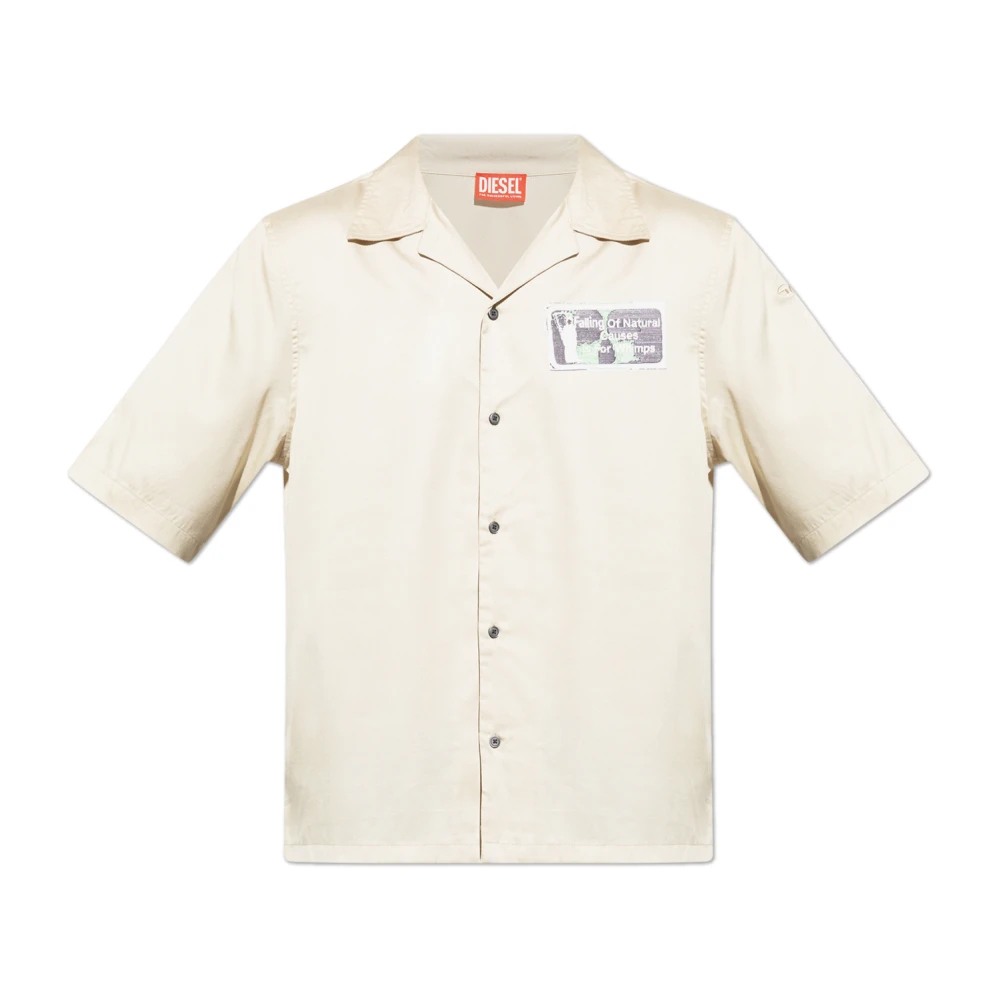 Diesel Herren Beige - Hemd - Shirts - 2XL