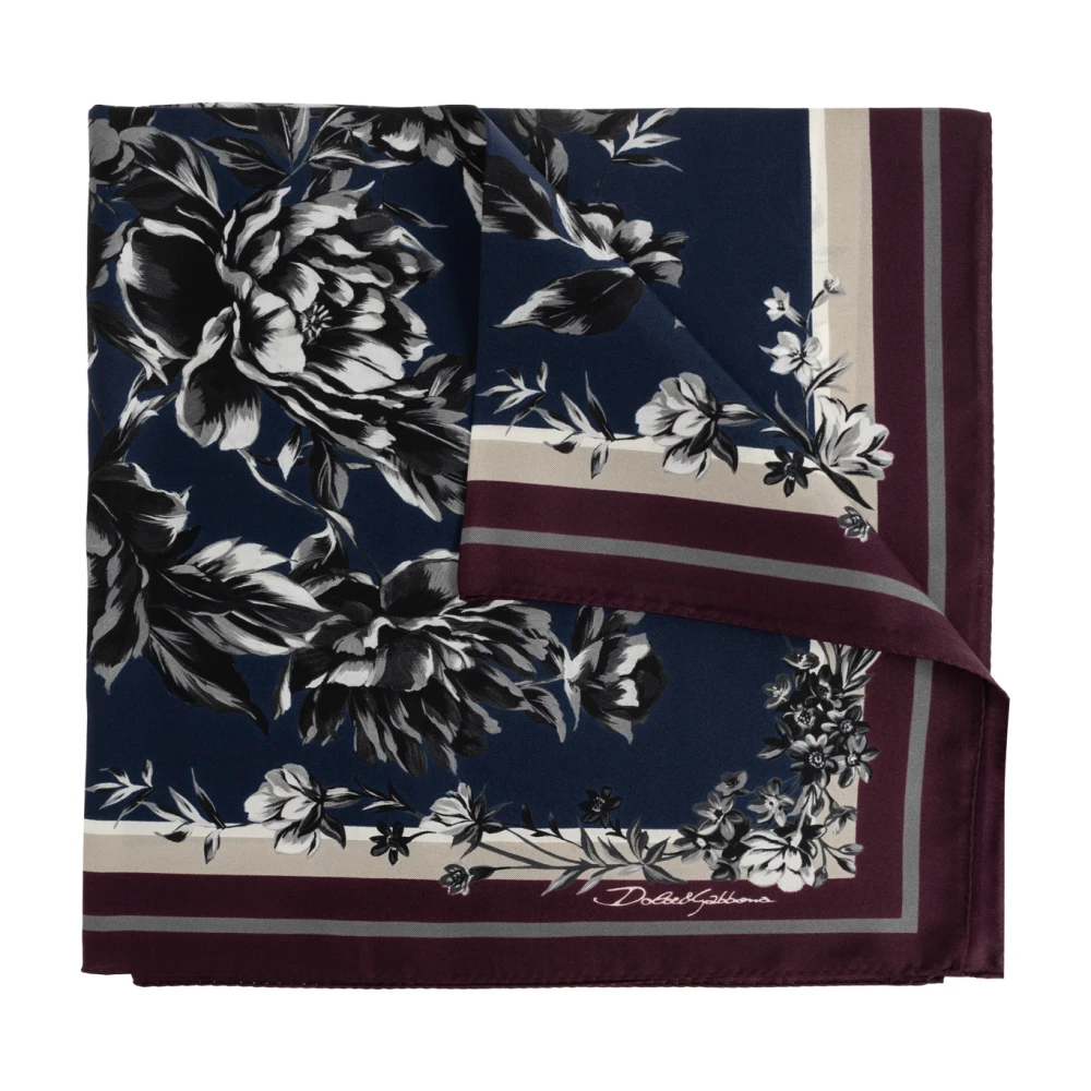 Dolce & Gabbana Herren Blau - Seidenschal - Accessories - One Size