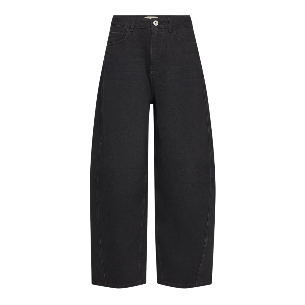 Mos Mosh Damen Barrel Jeans Schwarz Gr. 30 - Bild 5