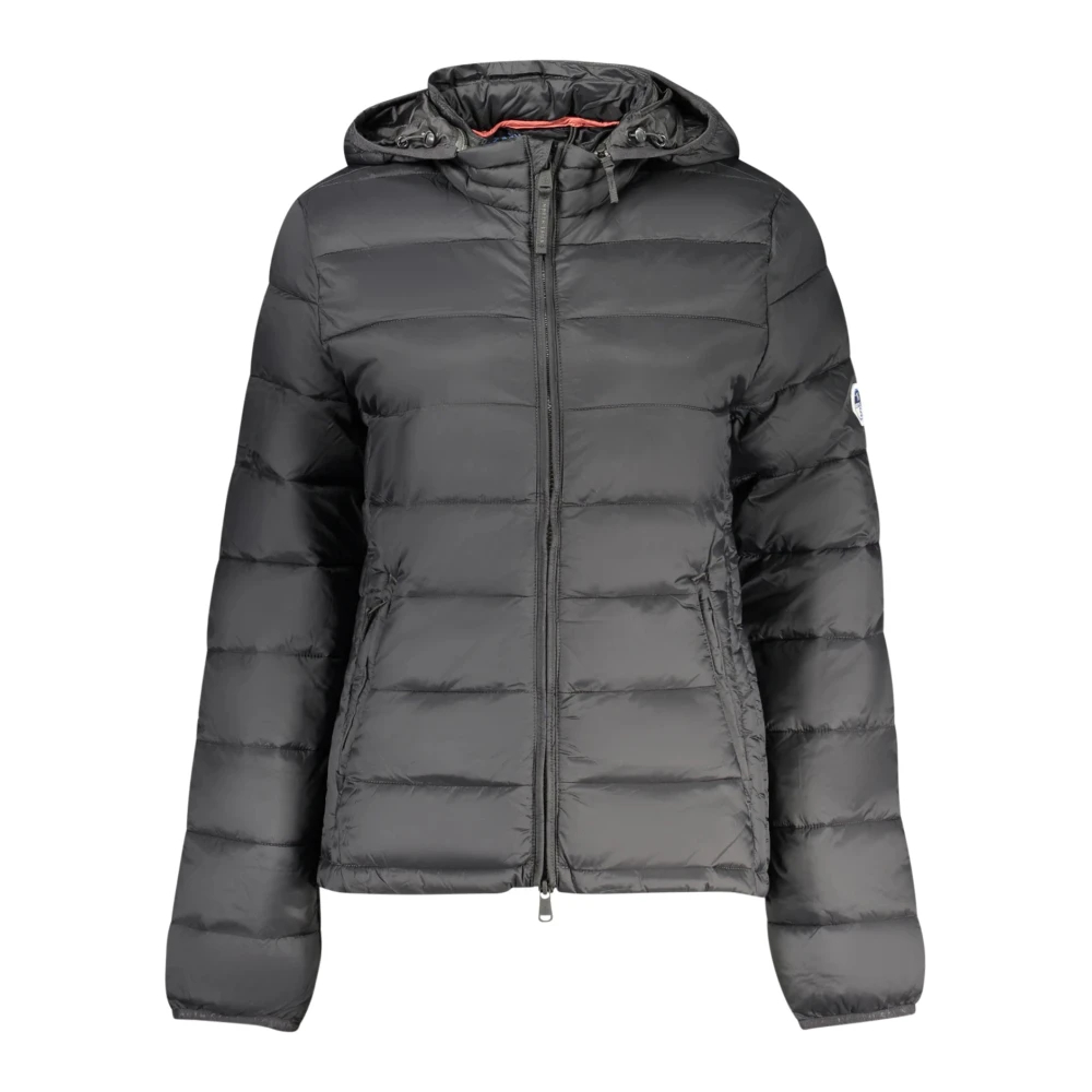 North Sails, Damen, Mäntel, Black Polyester Women's Jacket, Schwarz, (XL) - Bild 5