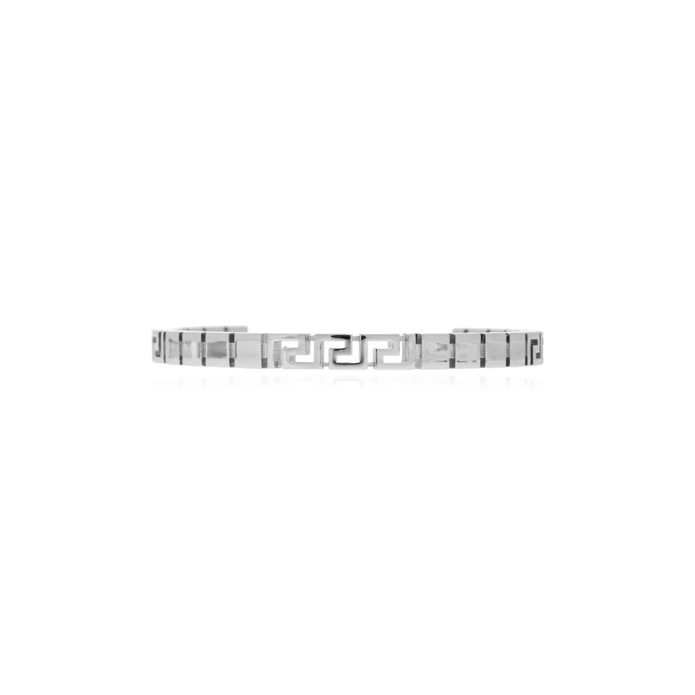 Versace Unisex Grau - Greca Armreif - Accessories - M