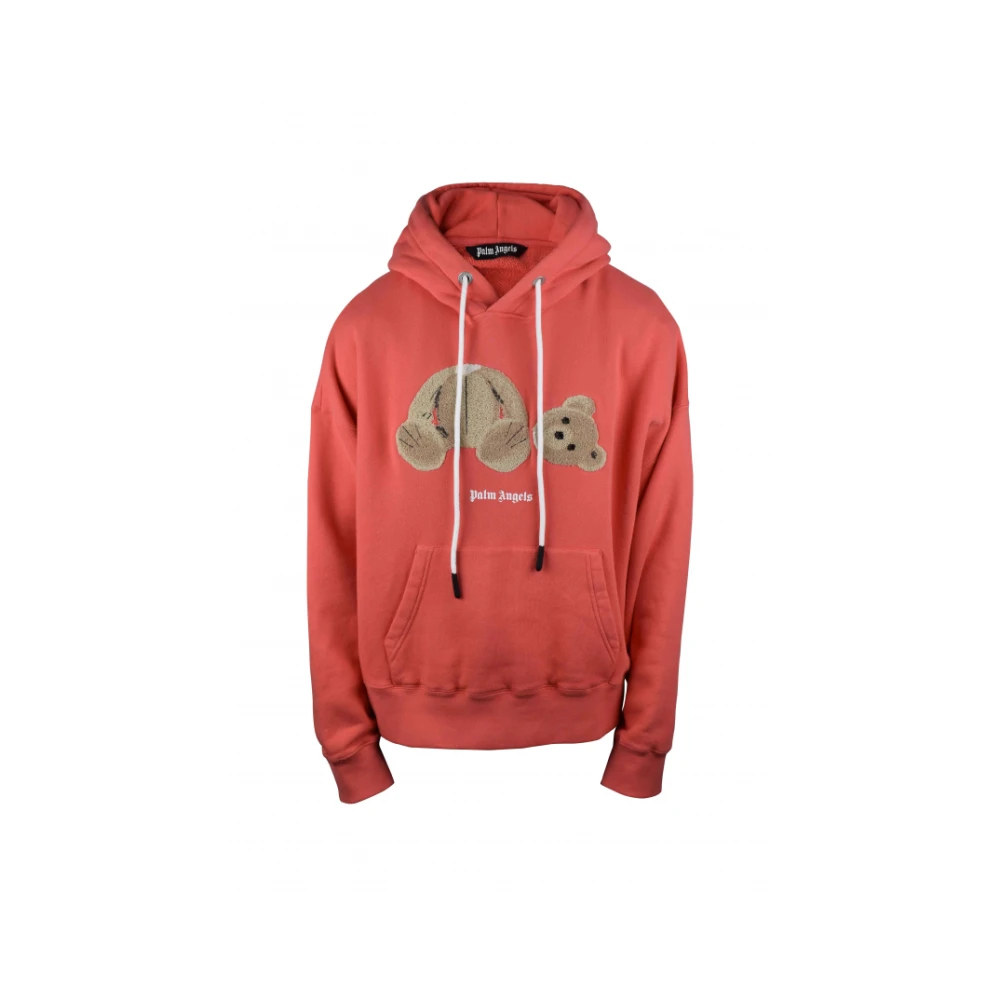 Palm Angels Herren Rosa - Bear Hoodie - Sweatshirts & Hoodies - Xl