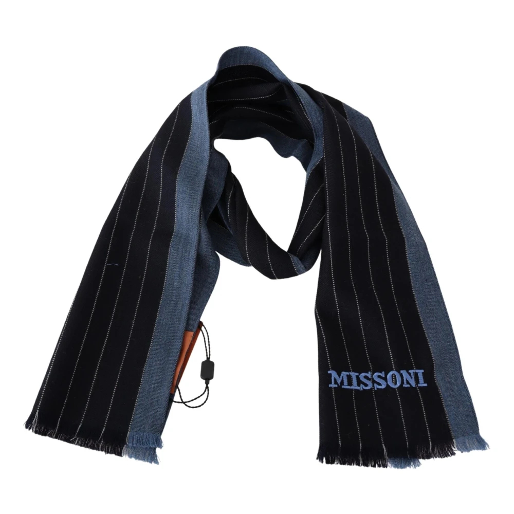 Missoni Herren Schwarz - Wunderschöner Schal - Accessories - K -One Size