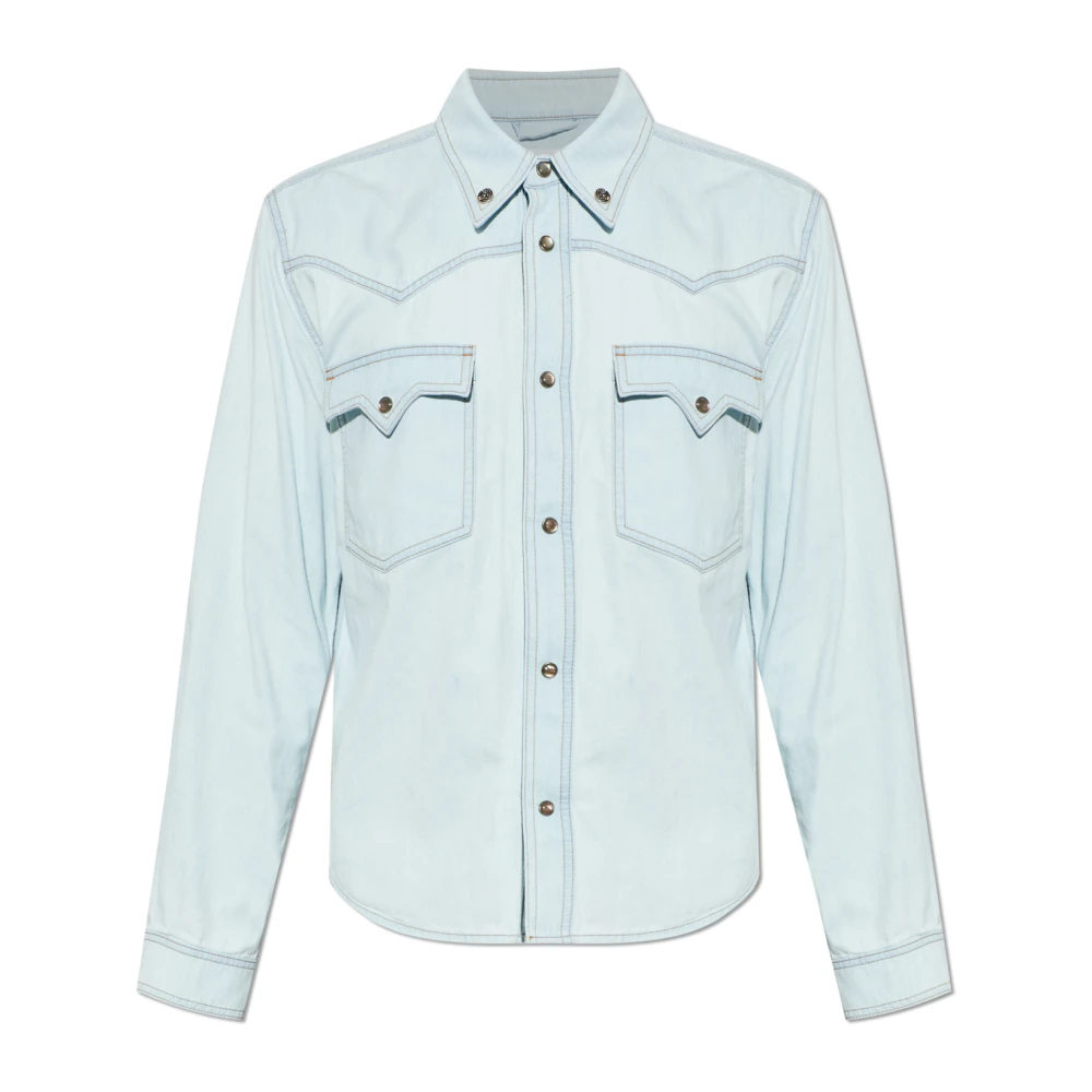 Versace Herren Blau - Denim Hemd - Shirts - S
