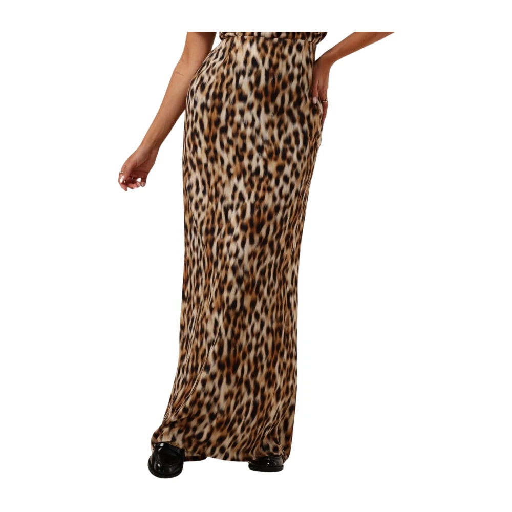 Silvian Heach Damen Braun - Midi-Rock - Skirts - 2XS