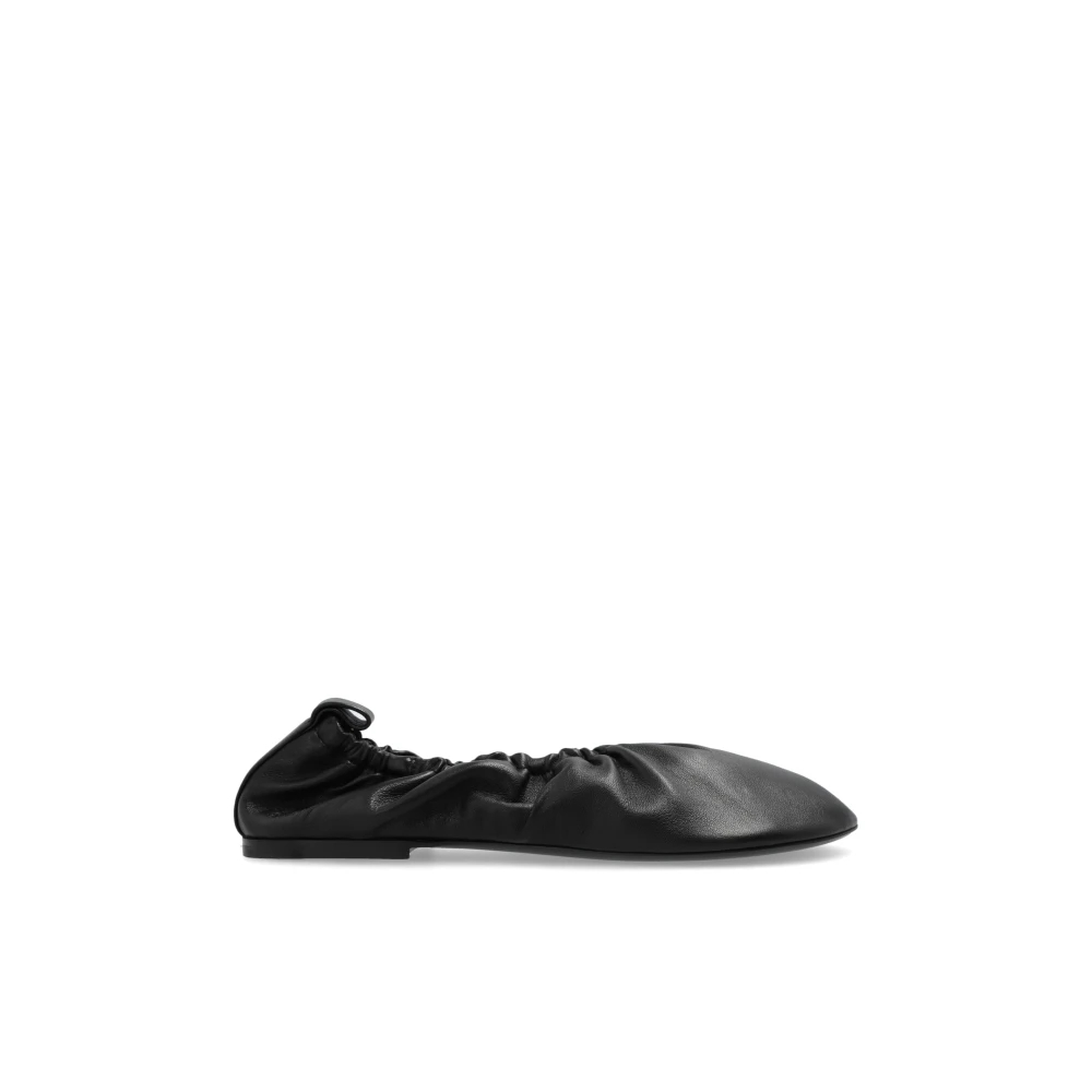 Jil Sander Damen Schwarz - Leder Ballerinas - Shoes - K - 37 Eu