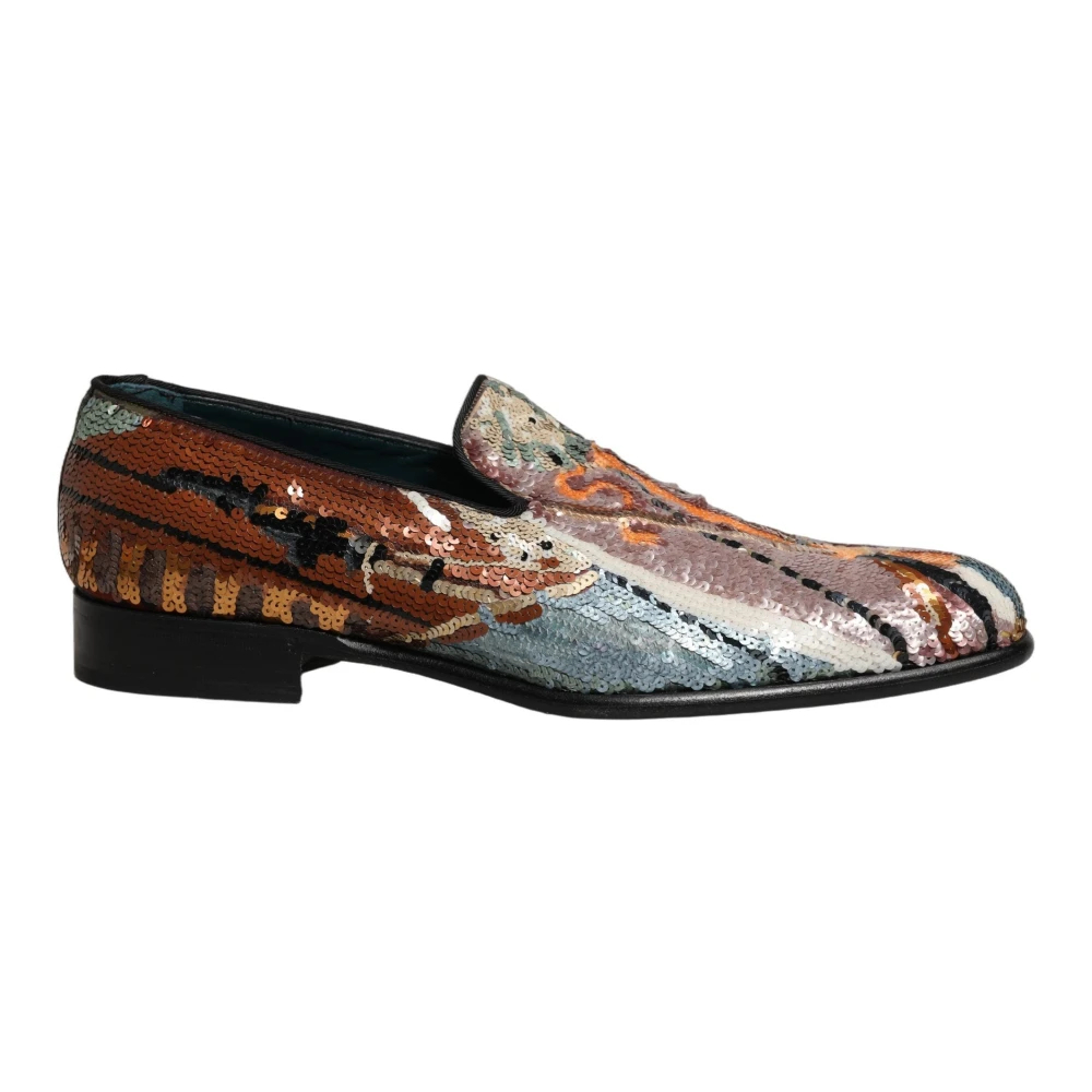 Dolce & Gabbana Herren Multicolor - Loafers Slipper - Shoes - Mehrfarbig - 43 Eu