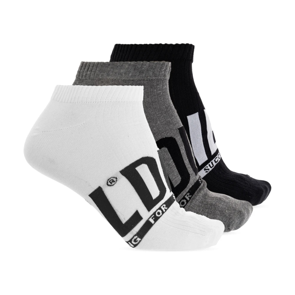 Diesel Herren Multicolor - Dreierpack Socken - Underwear - Mehrfarbig - L