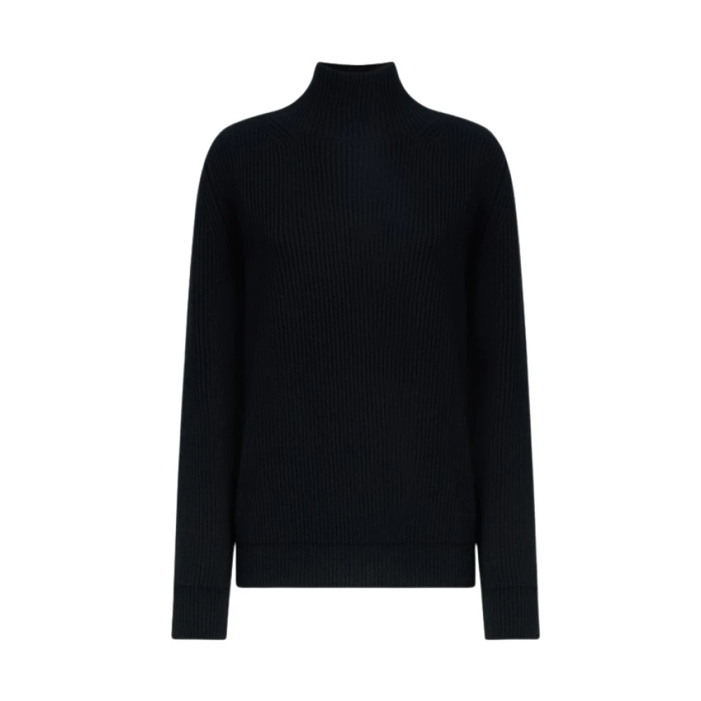 Dondup Damen Schwarz - Polo Neck Jumper - Knitwear - K -L