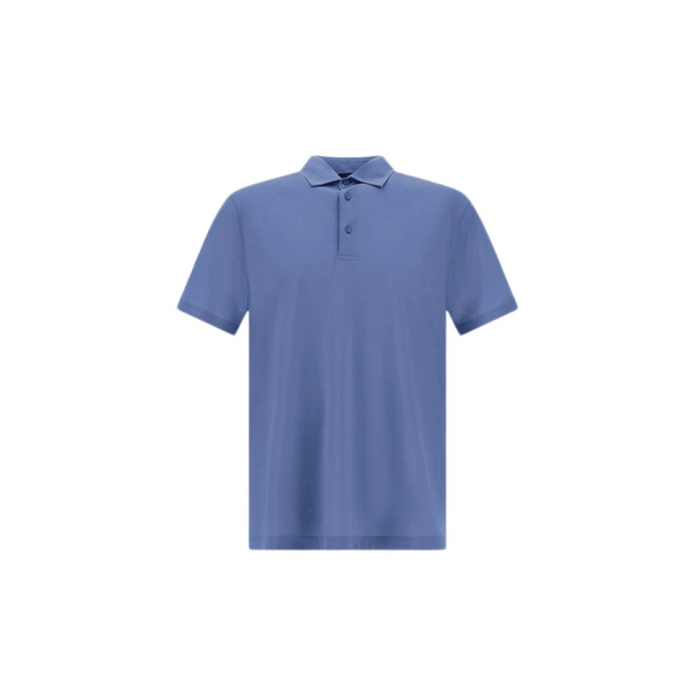 Herno Herren Blau - Jersey-Krepp-Polohemd - Tops - M