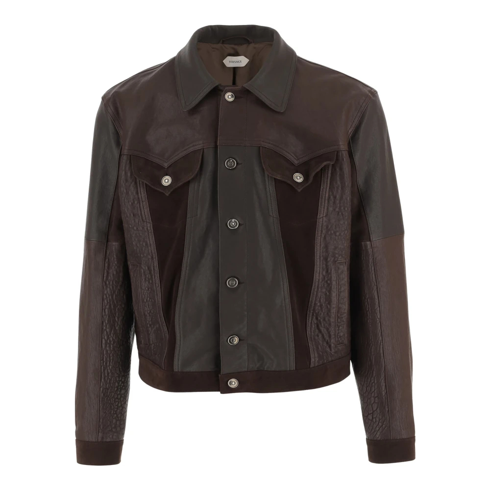 Versace Herren Braun - Lederblouson - Jackets - L