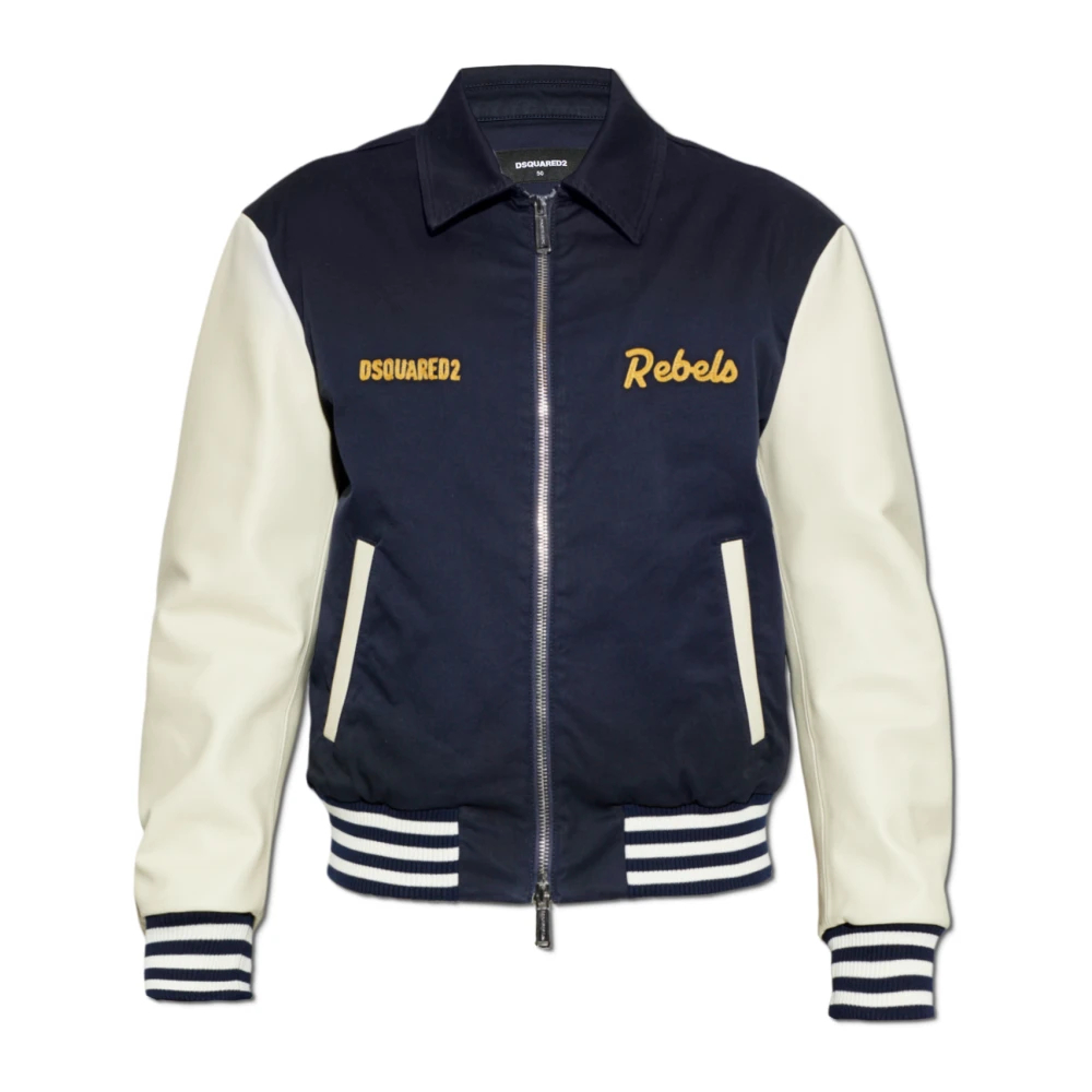 Dsquared2 Herren Blau - Bomberjacke - Jackets - 2XL