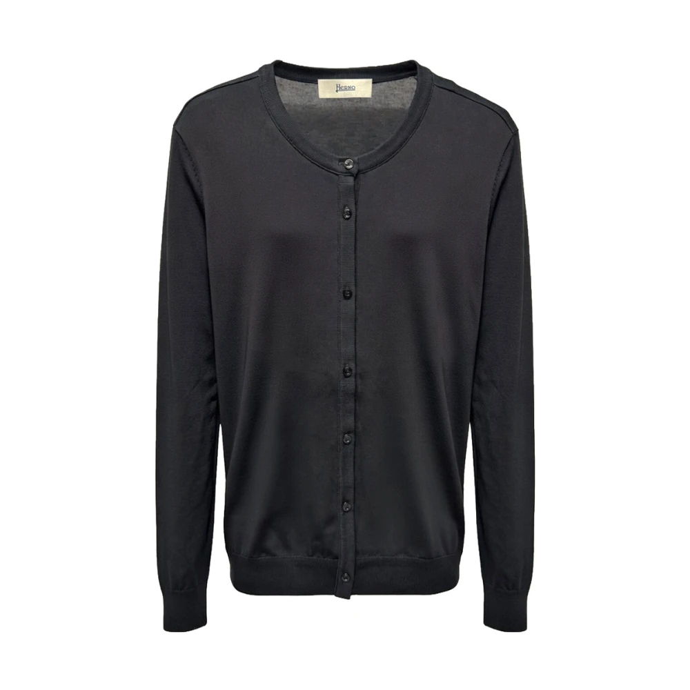 Herno Herren Schwarz - Cardigan - Knitwear - K -L