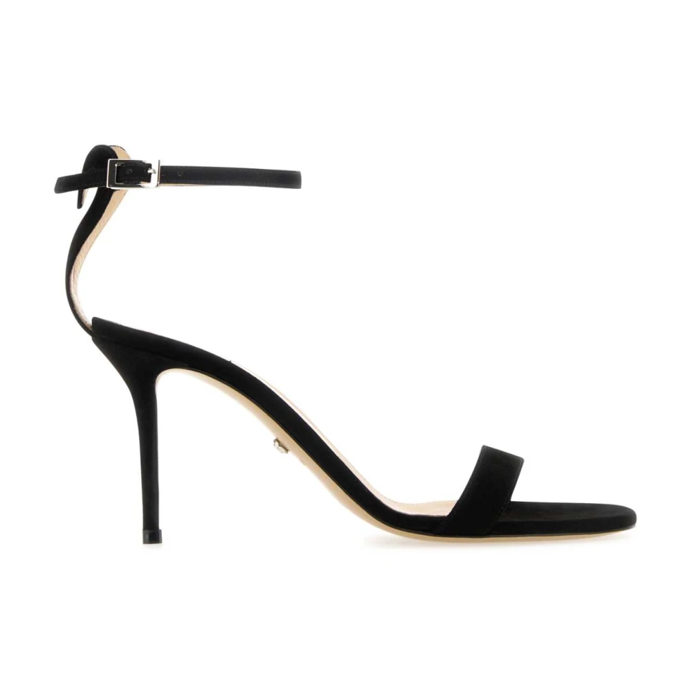 Mach & Mach Damen Schwarz - Wildledersandalen - Shoes - K - 39 Eu