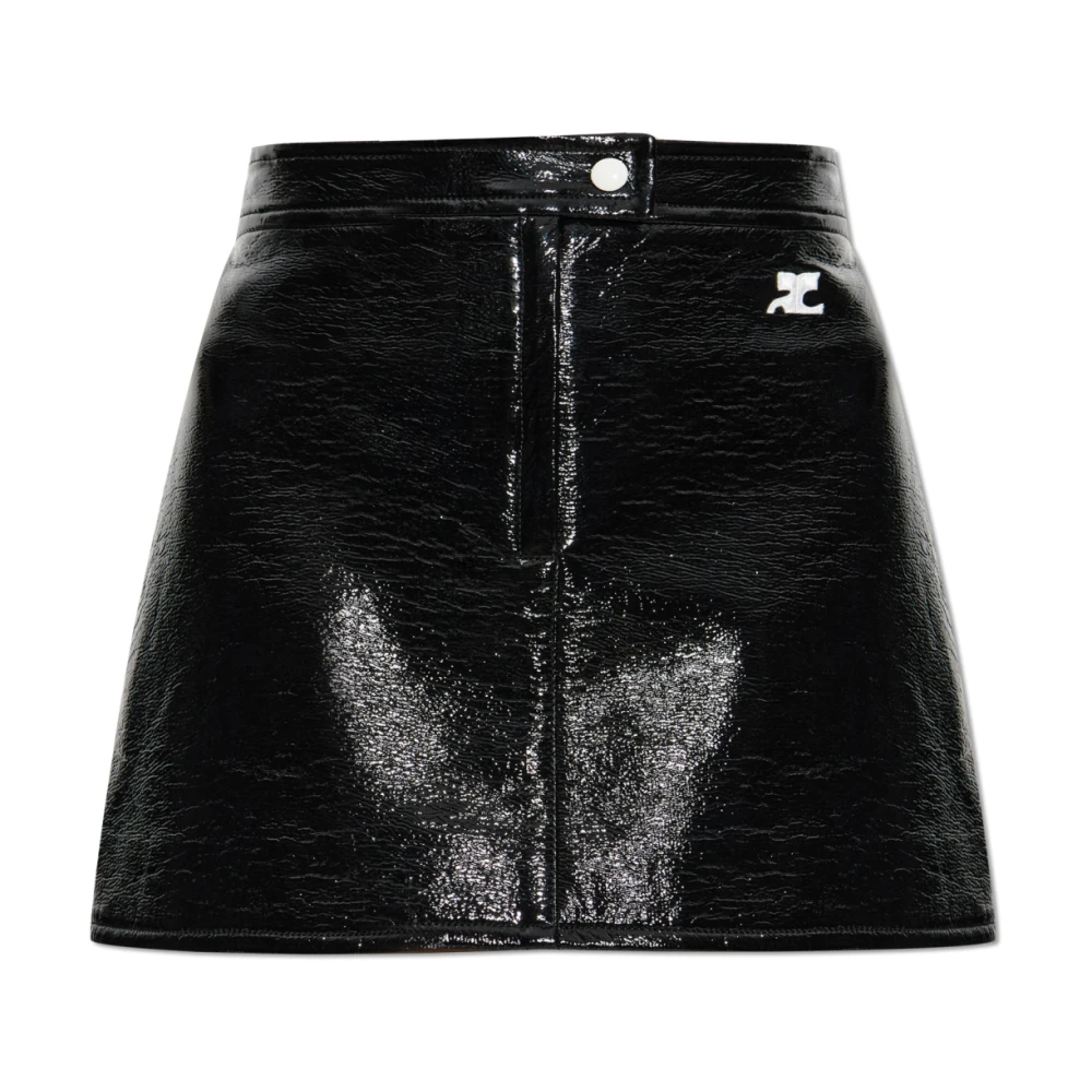 Courrèges Damen Schwarz - Kurzer Rock - Skirts - K - 2XS