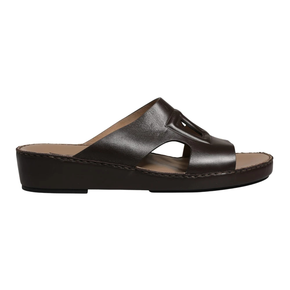 Dolce & Gabbana Herren Braun - Slides Sandalen - Shoes - 44 Eu