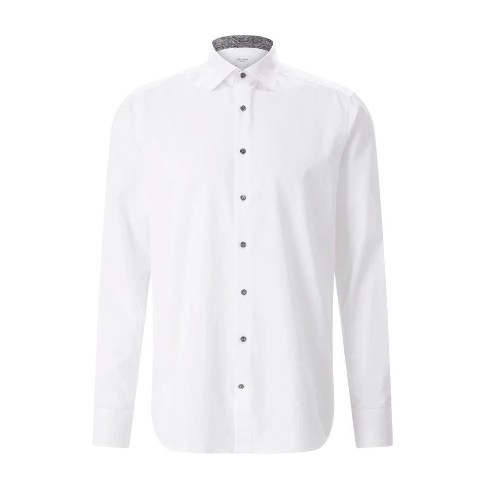 Hemden Stenströms Herren Weiss Slimline Hemd Einfarbig - Bild 4