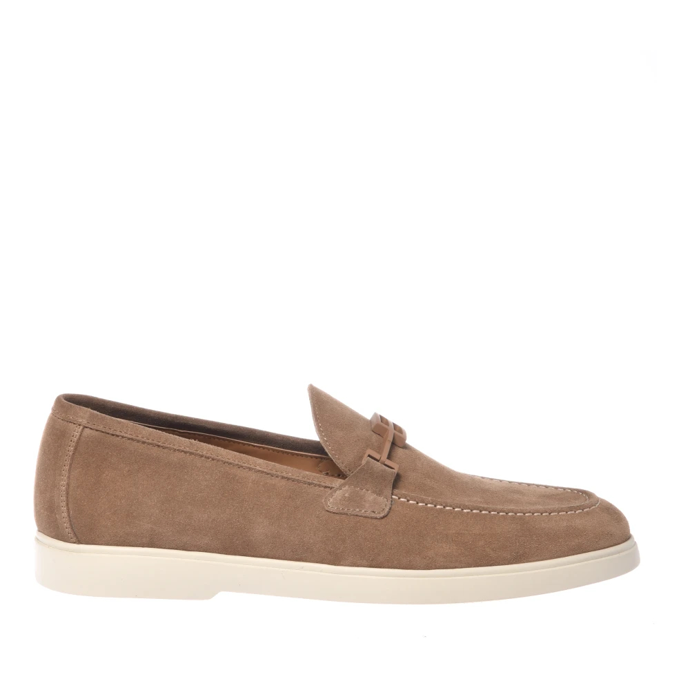Baldinini Herren Beige - Suede Loafer - Shoes - 41 Eu