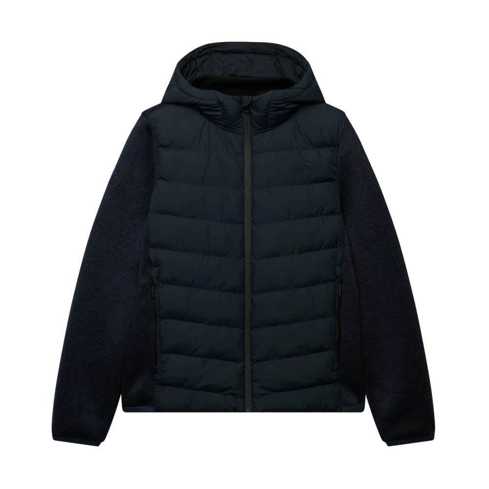 Superdry Herren Eclipse Navy Hybridjacke "Hooded Storm Knit Hybrid Jkt" Mit Kapuze Kunstfaser Slim Fit erhältlich in Größe L/M/S/XL/XXL/3XL von Baur - Bild 5