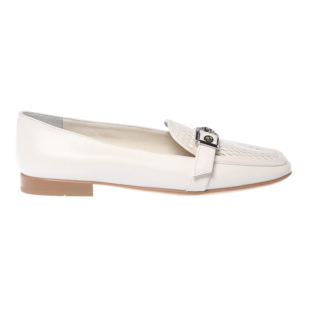 Baldinini Damen Weiß - Suede Loafer - Shoes - 41 Eu