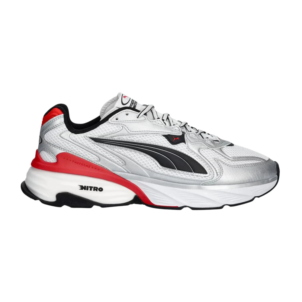 PUMA Fade Sneakers Unisex, Shoes, Silver/White/Red, 43 - Bild 5