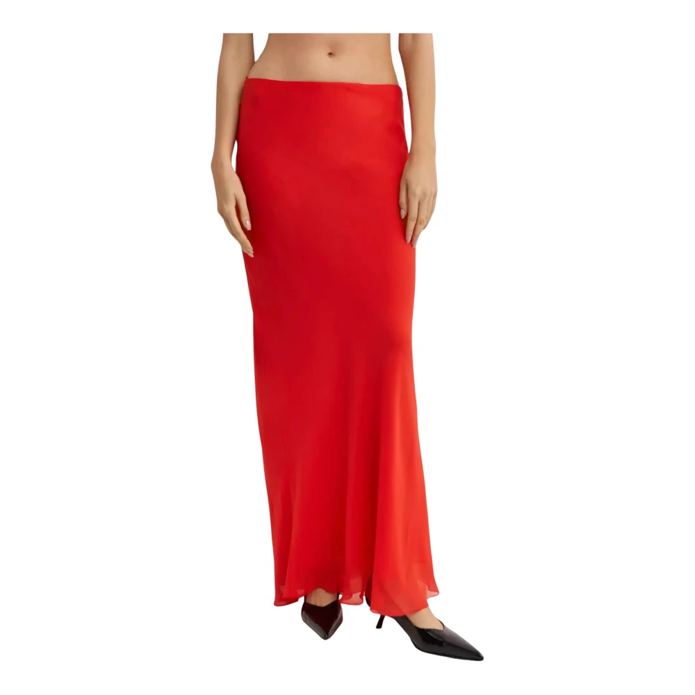 Khaite Damen Rot - Seiden-Maxirock - Skirts - 5XL