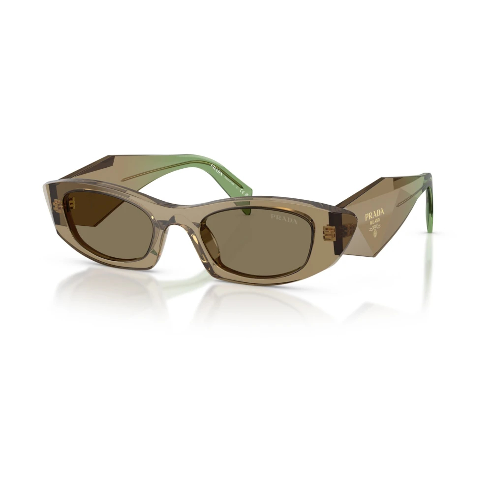 Prada Damen Braun Pr B16s 29E90f Sonnenbrillen Acetat Rund Normal - Bild 6