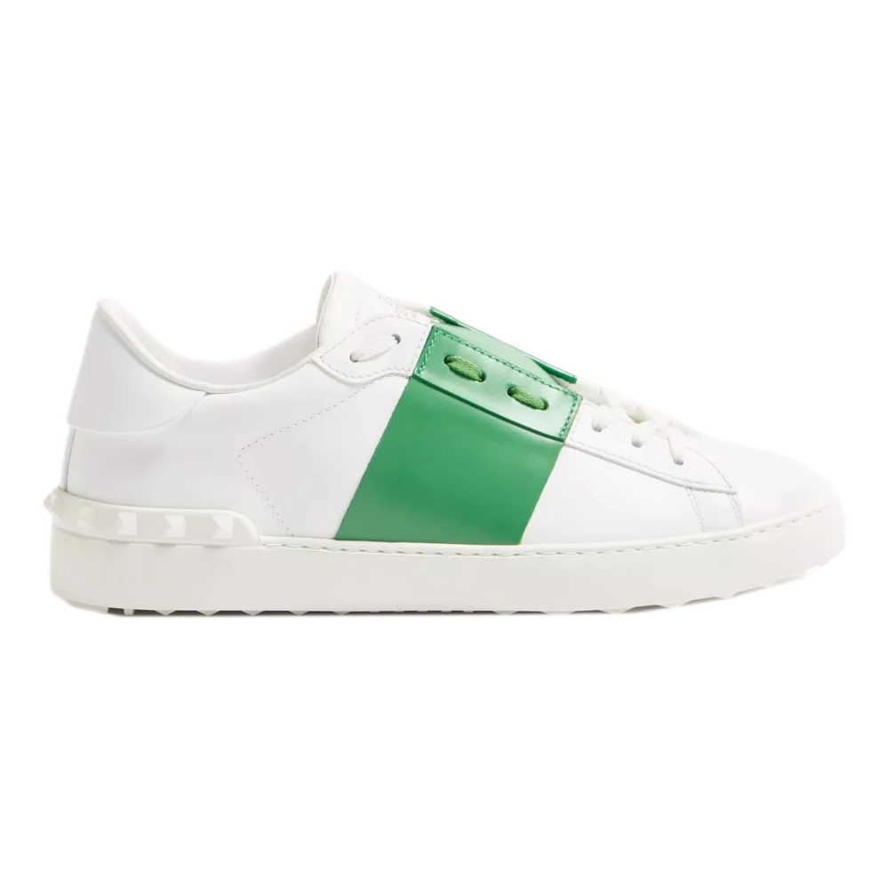 Valentino Garavani - Kalbsleder Open Sneaker - Shoes - Unisex - Weiß - 42 Eu
