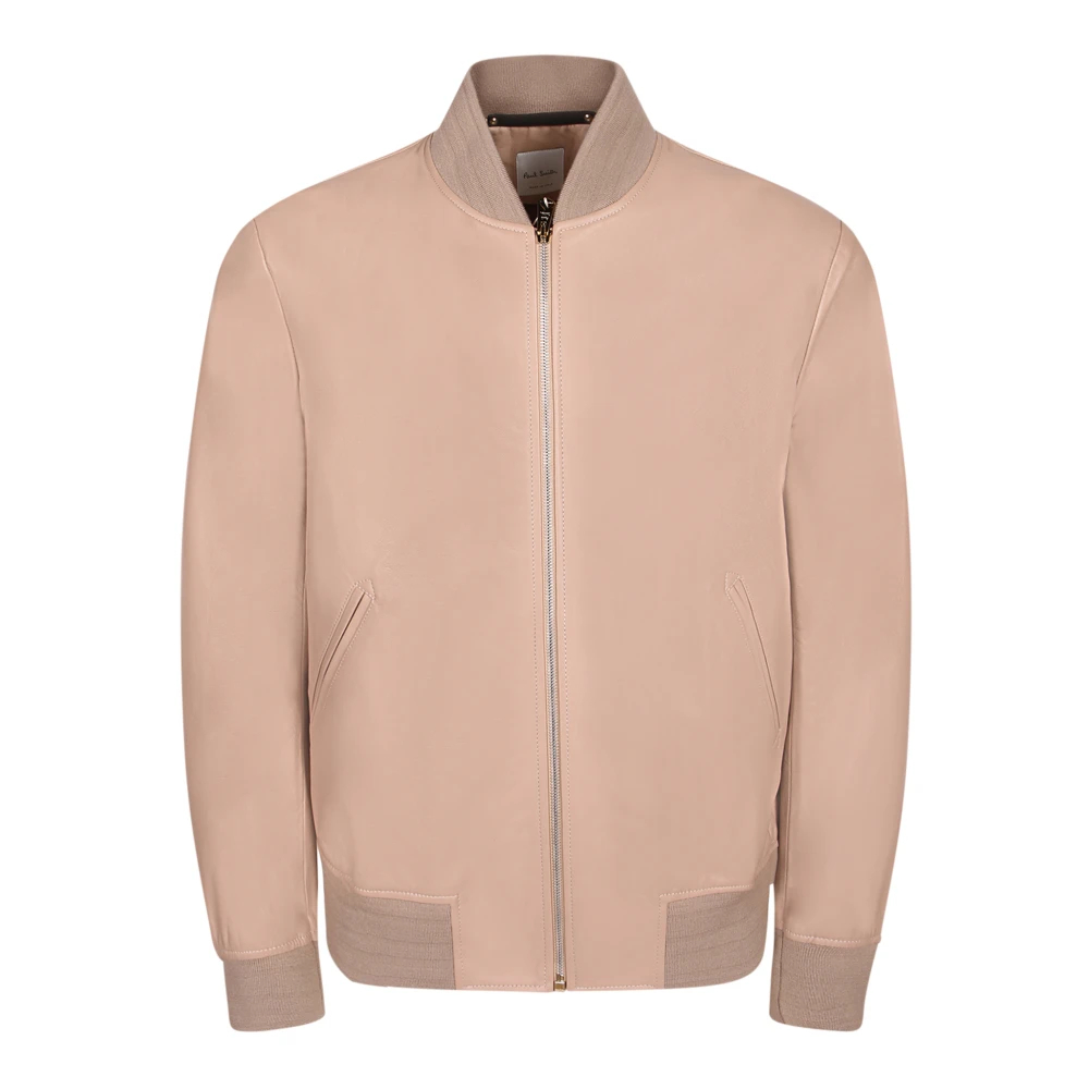Paul Smith Herren Beige - Suede Bomber Jacket - Jackets - Xl