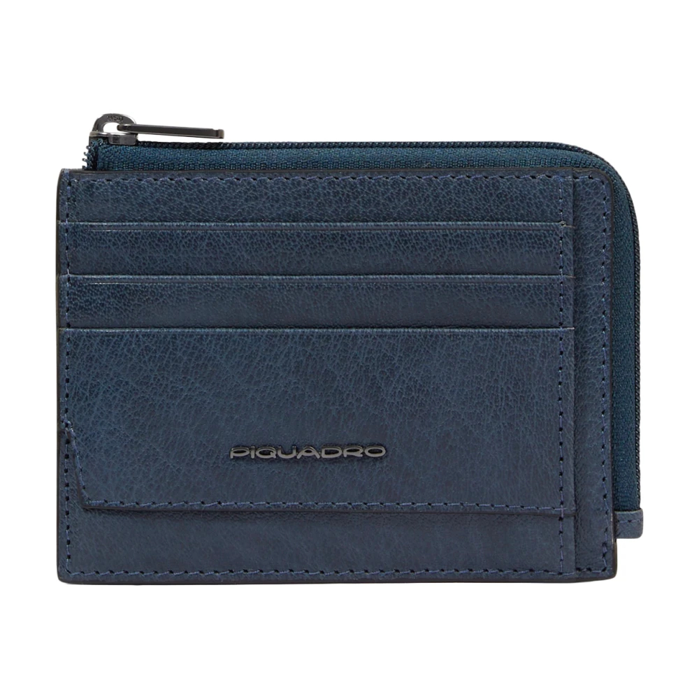 Piquadro Herren Blau - Reißverschluss-Münzfach Mit Dokumentenhalter - Accessories - One Size