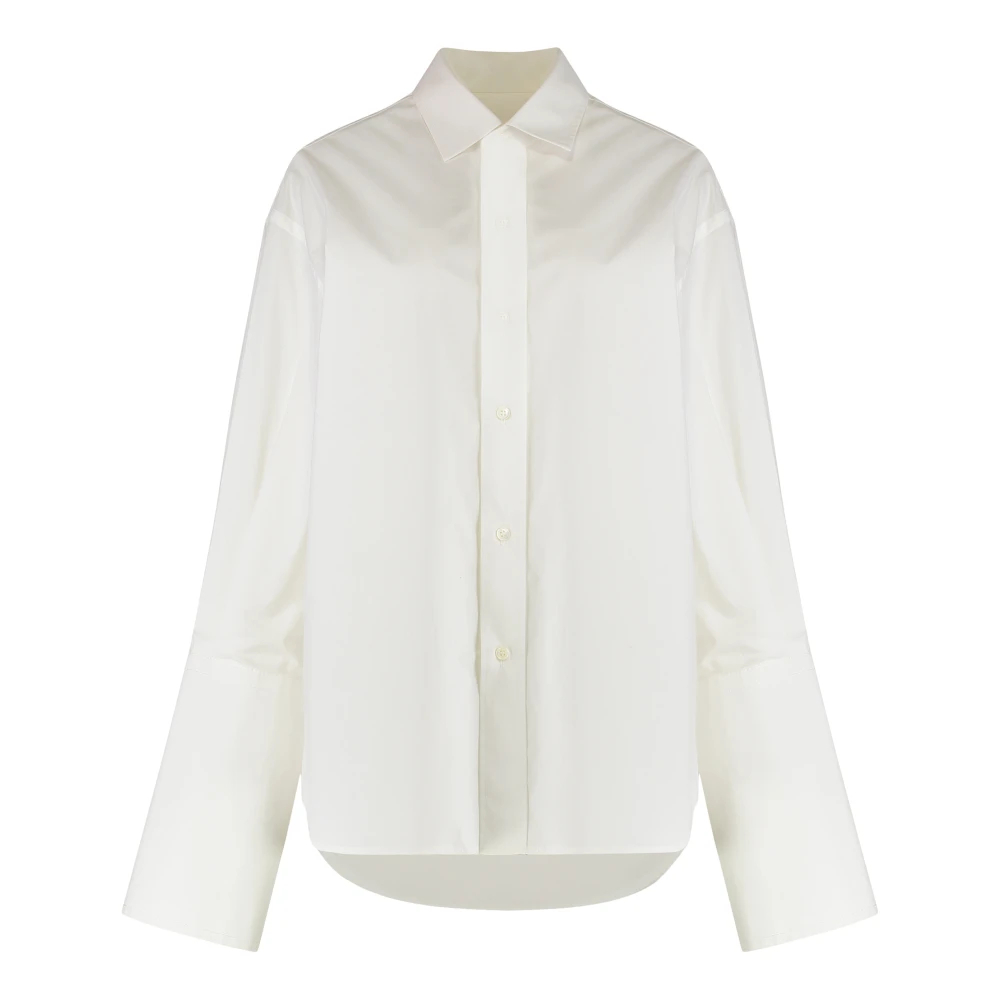 Mm6 Maison Margiela Damen Weiß - Shirt Aus Baumwolle - Blouses & Shirts - Xs