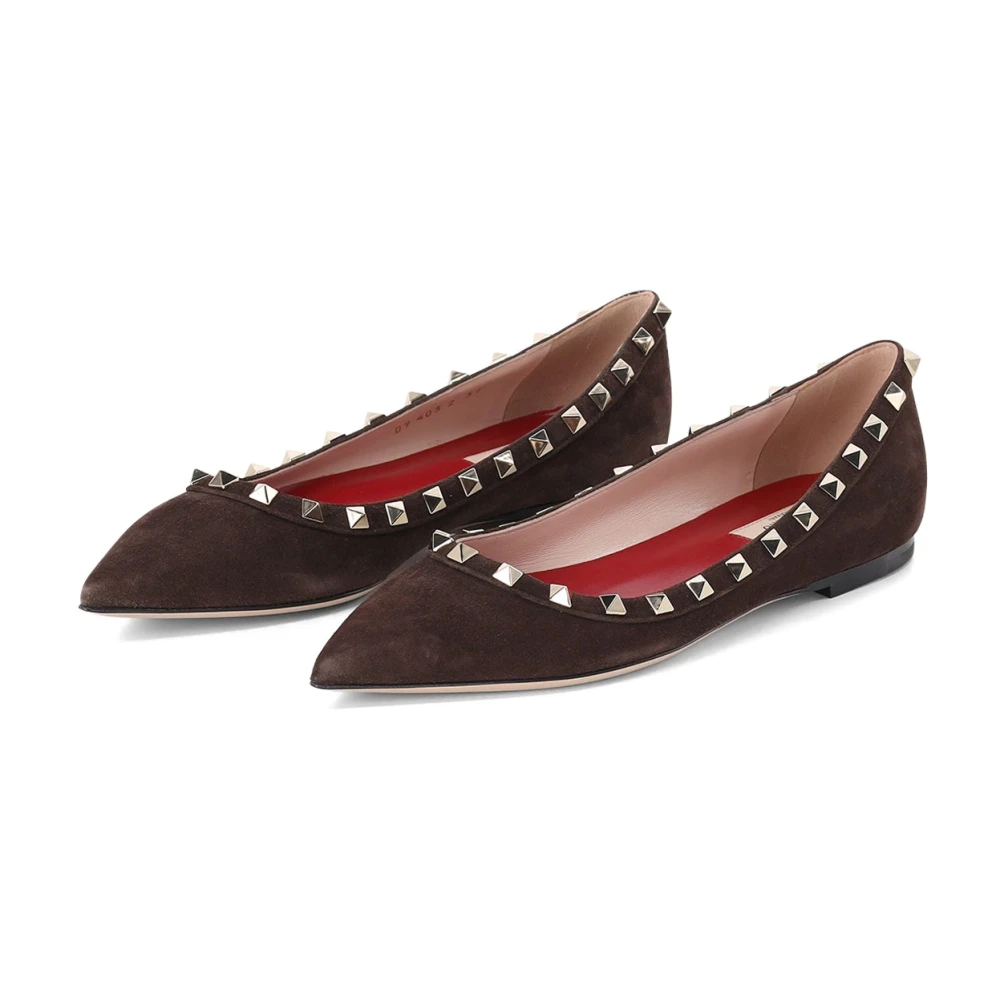 Valentino Garavani Ballerinas Rockstud Aus Veloursleder Eu Größe 38 - MyTheresa - Bild 4