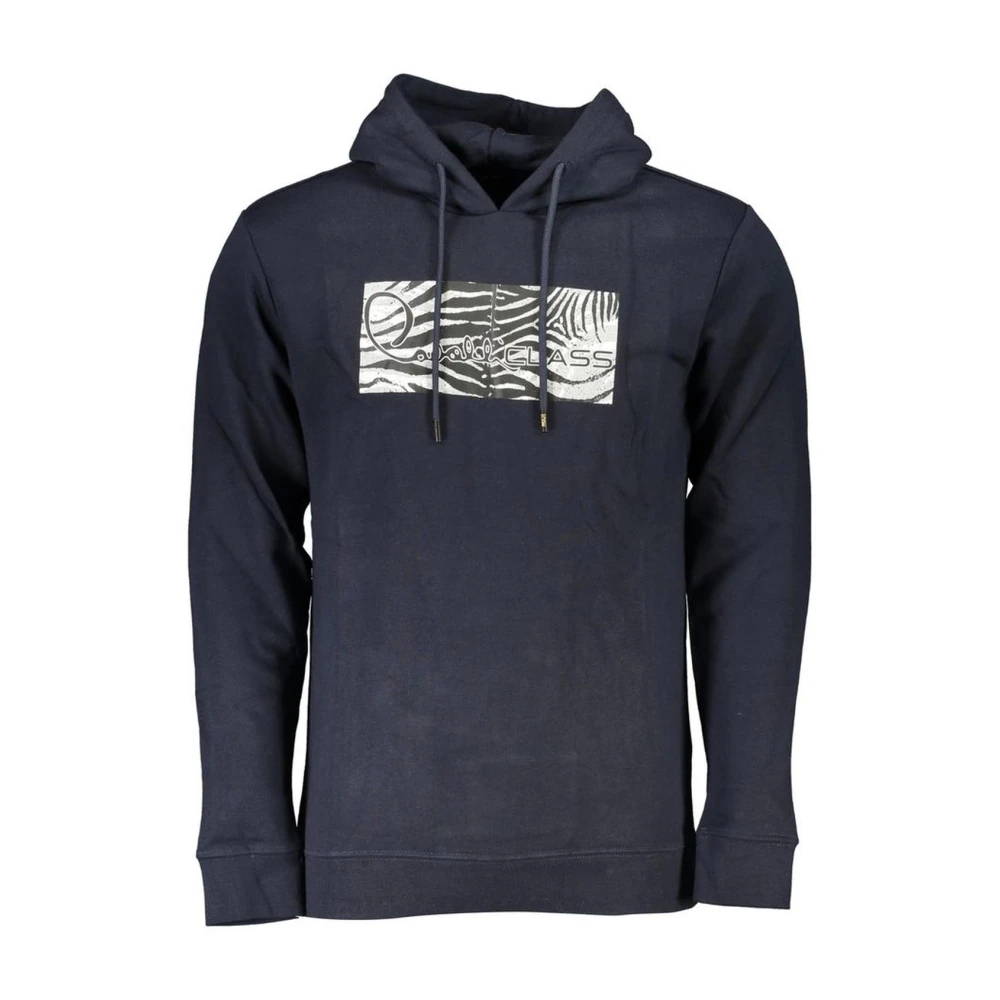 Cavalli Class - Blaues Kapuzensweatshirt - Gemütlich & Stylisch - Sweatshirts & Hoodies - Herren - Blau - L - Bild 6