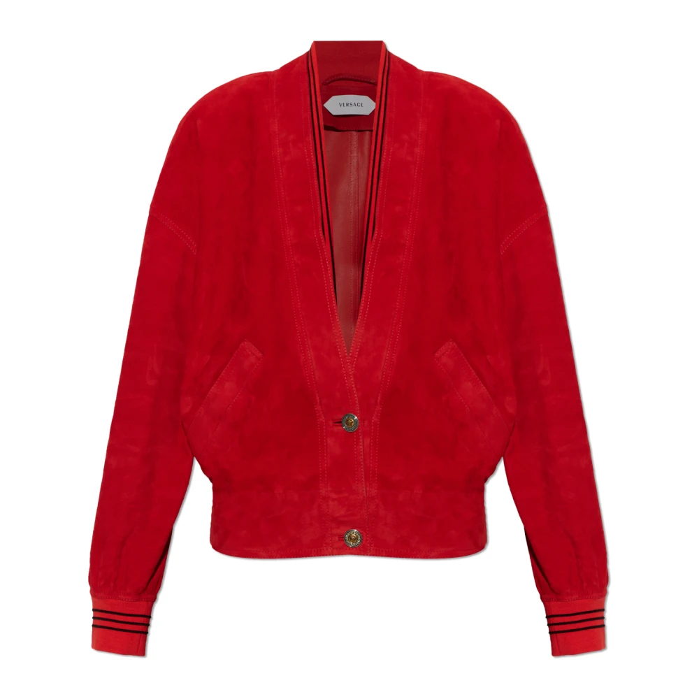 Versace Damen Rot - Wildlederjacke - Jackets - S