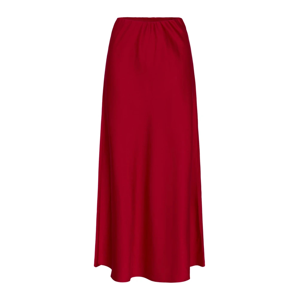 Saint Tropez Damen Rot Midirock "Damen Rock Lodisasz", Gr. S, (Chinese ), Obermaterial: 97% Polyester Pes. 3% Elasthan El., Röcke - Bild 4