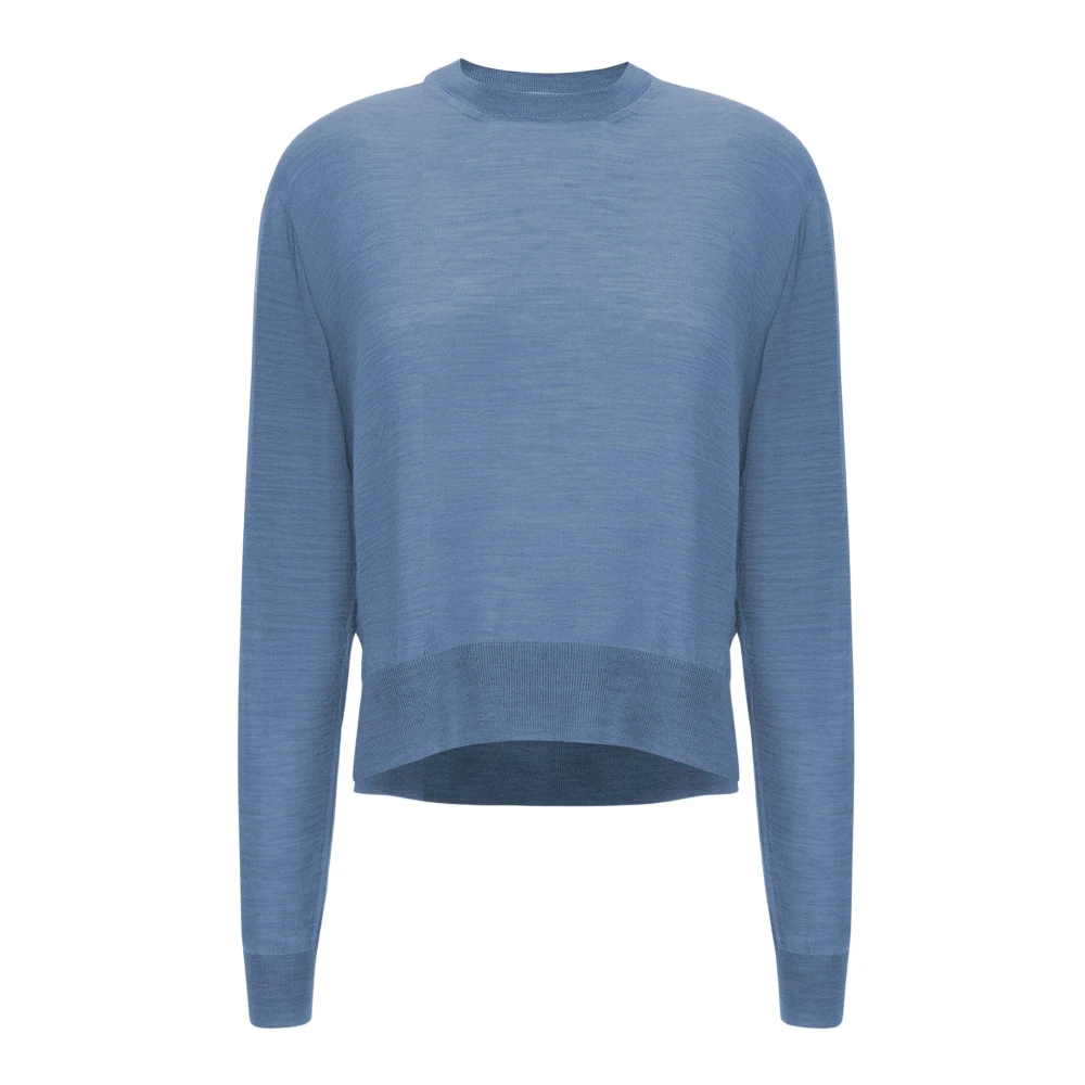 Jil Sander Damen Blau - Rundhalspullover - Knitwear - M