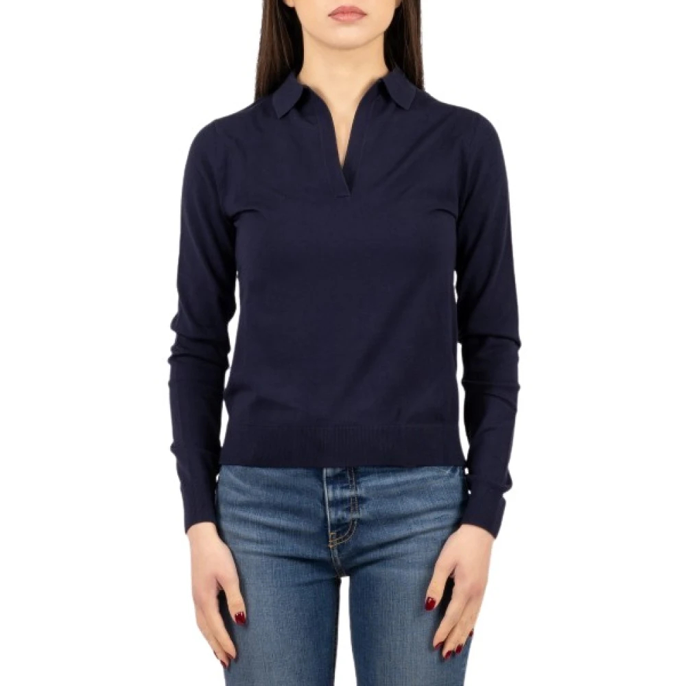 Weekend Max Mara Damen Blau - Maglia M/C - Knitwear - L