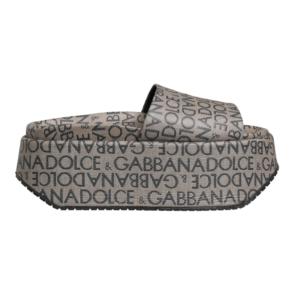 Dolce & Gabbana Damen Grau - Slides Sandalen - Shoes - 44 Eu