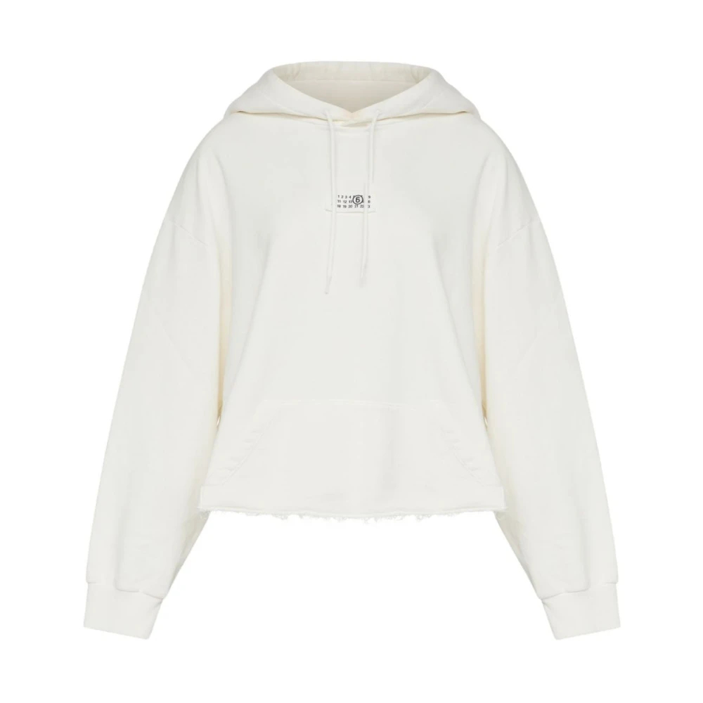 Mm6 Maison Margiela Damen Weiß - Hoodie - Sweatshirts & Hoodies - S