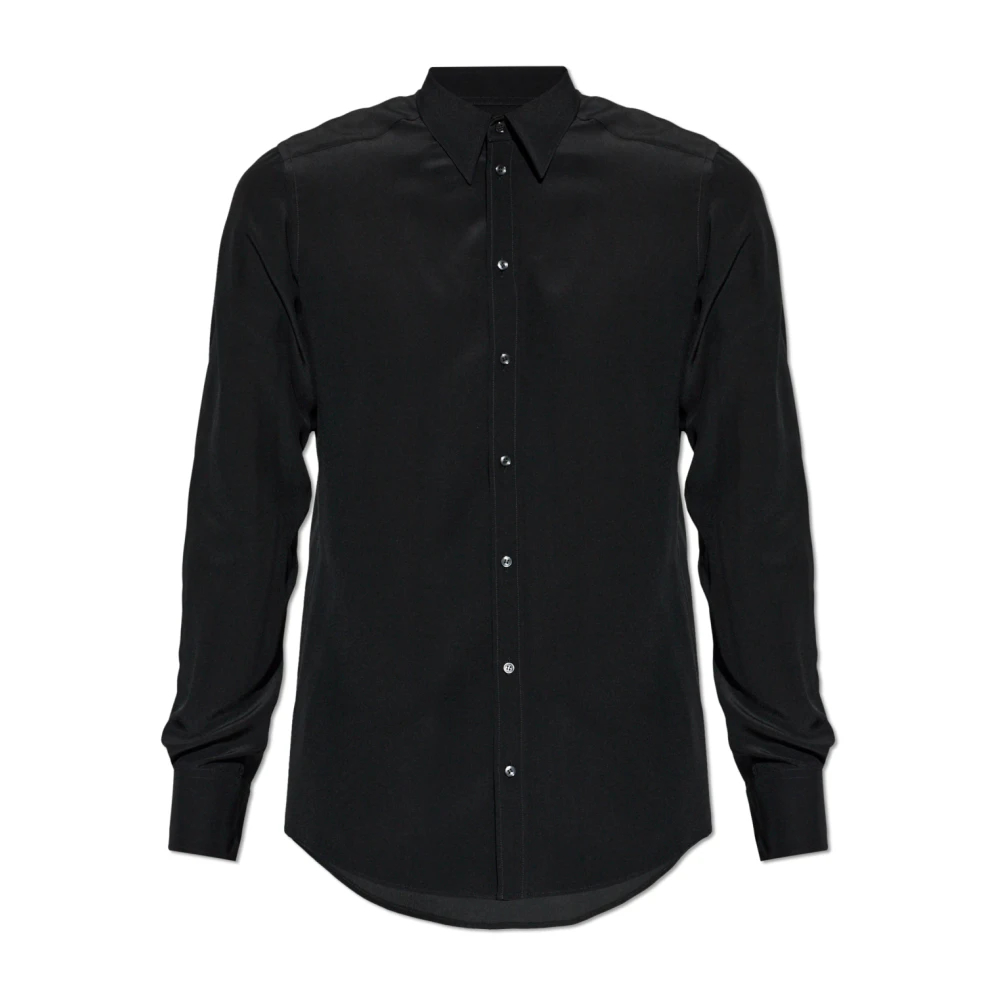 Dolce & Gabbana Herren Schwarz - Seidenhemd - Shirts - K - L